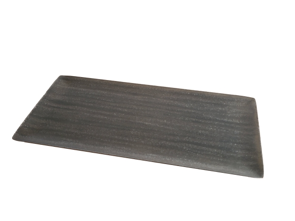 MORIYAMA ブラック(茶結晶)フラットプレート28cm9枚セット MORIYAMA